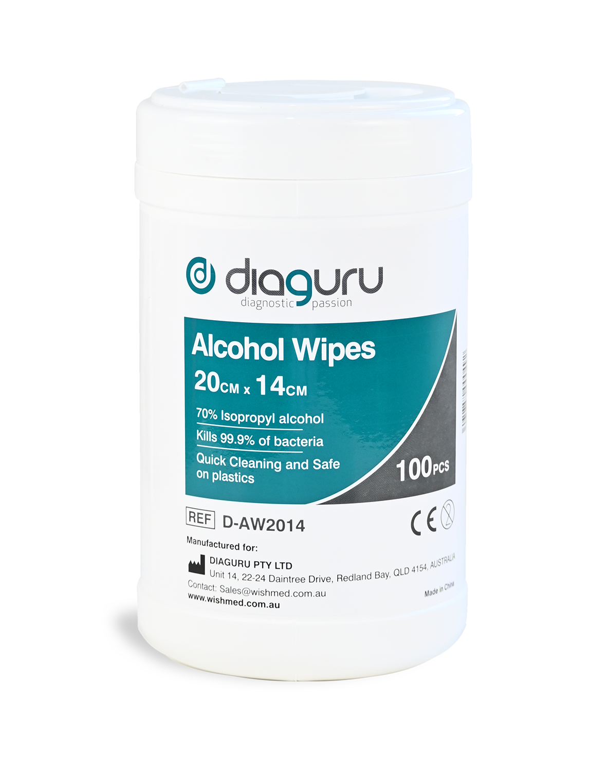 Diaguru Alcohol (70% IPA) Wipes